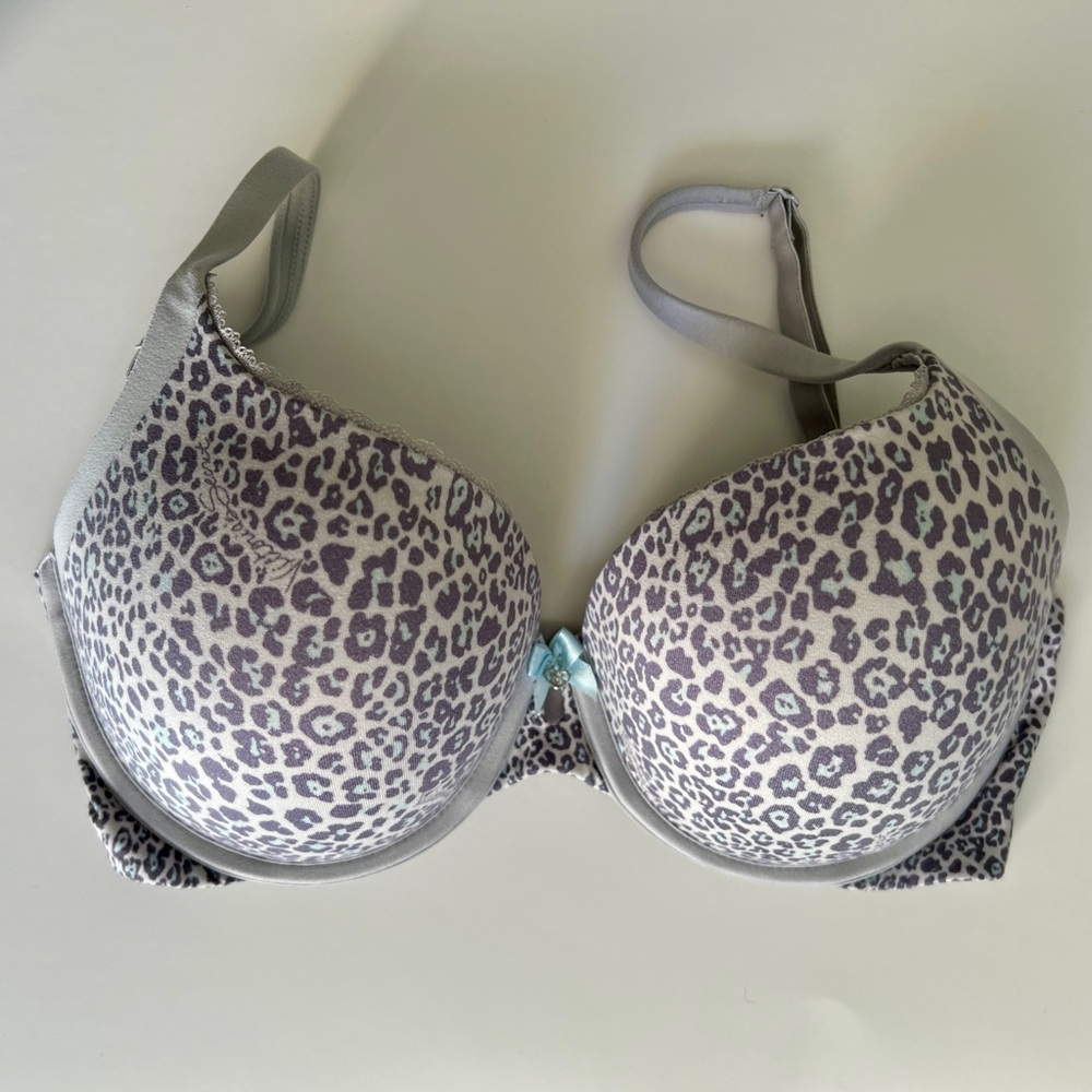 Victoria's Secret Blue Leopard Print Bra